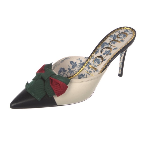 Gucci Leather Mules - Picture 1 of 5